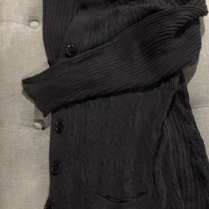 ST JOHNS BAY VINTAGE NAVY BOYFRIEND SWEATER